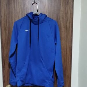 Nike Royal Blue Hoodie with White Logo